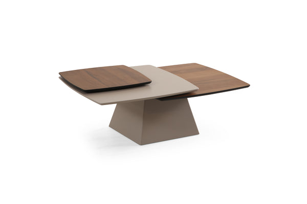 Masuta de Cafea HubRom Genova, 80x80x45 cm, Lemn/Alb