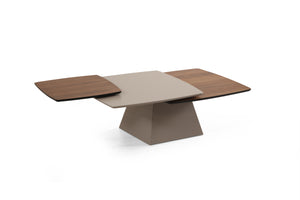 Masuta de Cafea HubRom Genova, 80x80x45 cm, Lemn/Alb