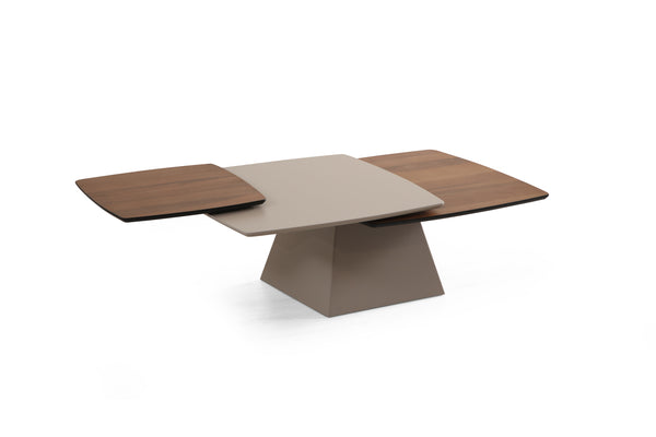 Masuta de Cafea HubRom Genova, 80x80x45 cm, Lemn/Alb