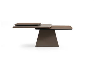 Masuta de Cafea HubRom Genova, 80x80x45 cm, Lemn/Alb