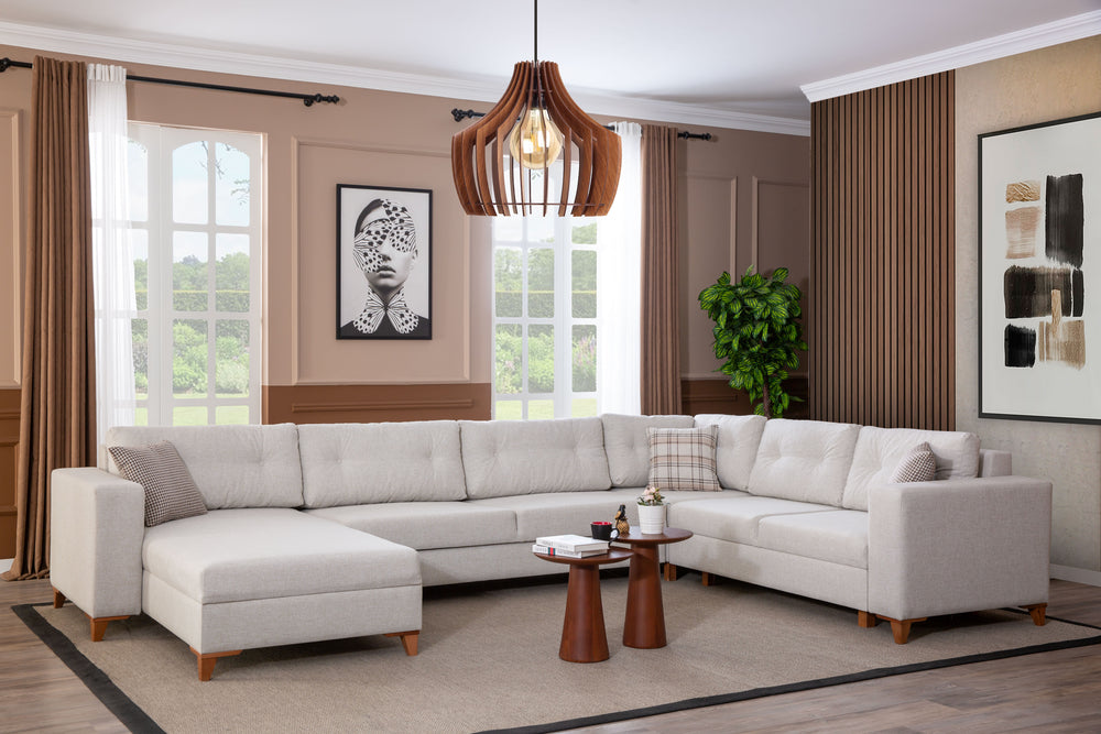 Coltar HubRom U Kumsal, 365/170/250x90x85 cm, Crem