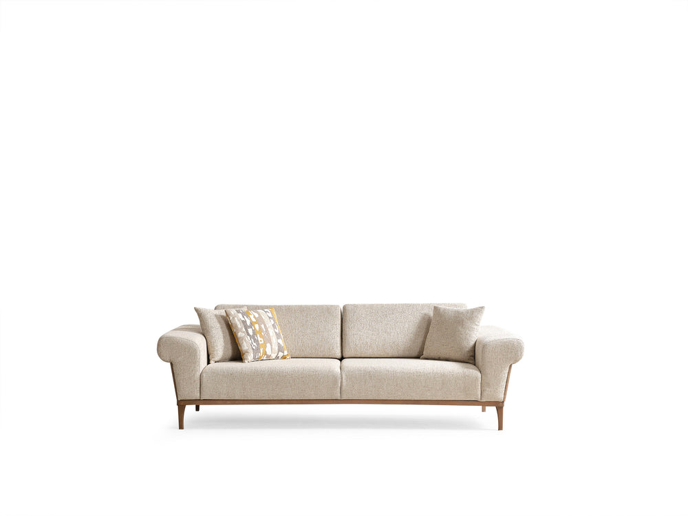 Canapea Extensibila HubRom Latte, 236x102x65, Crem