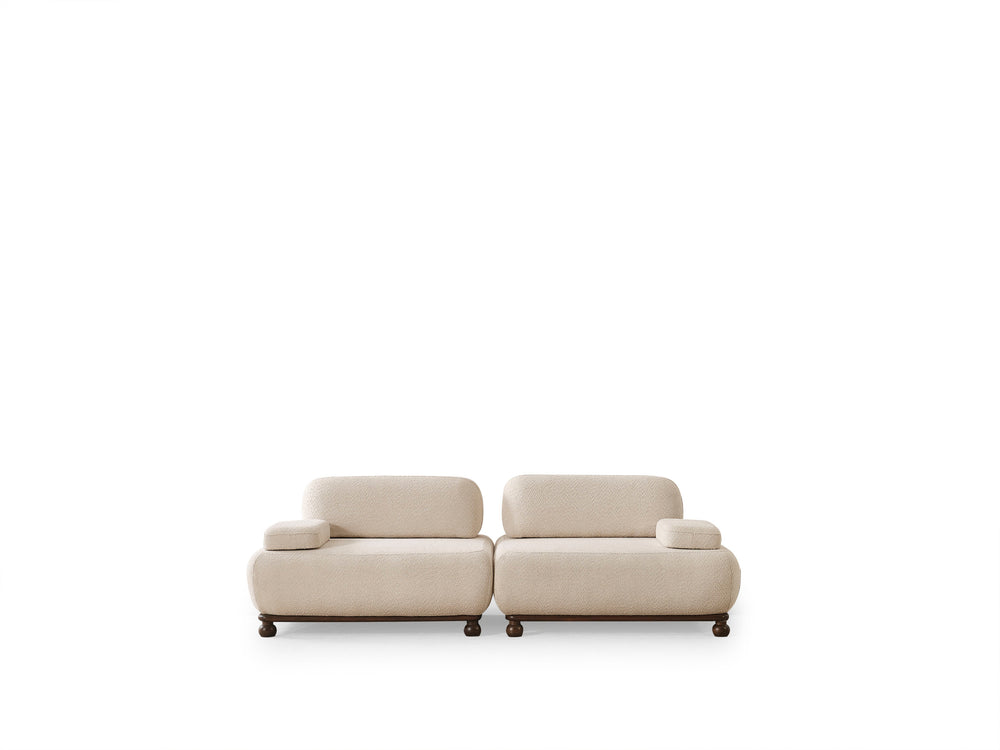 Canapea HubRom Mango, 245x100x75, Crem