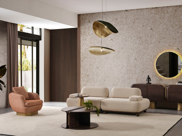 Masuta de Cafea HubRom Mango, 80x40 Antiq/Lemn