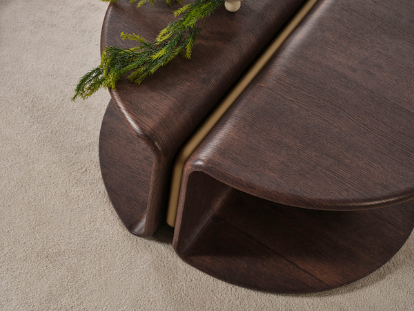 Masuta de Cafea HubRom Mango, 80x40 Antiq/Lemn