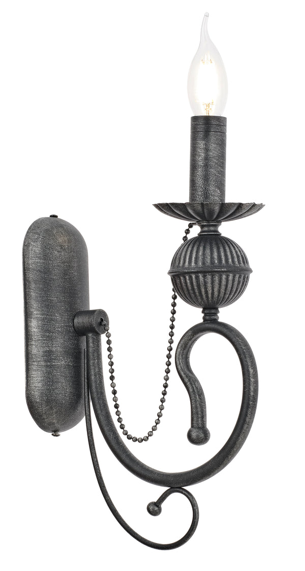 Aplica HubRom, KASGAR 5101-2024-96 25x25xHmax40 cm 1xE27-60W Antracit