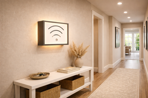Cutie Wifi HubRom 30 cm x 25 cm x 15 cm, Alb / Antracit
