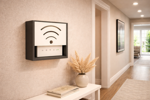 Cutie Wifi HubRom 30 cm x 25 cm x 15 cm, Alb / Antracit