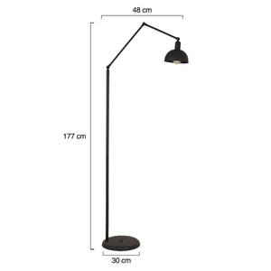 Lampader HubRom, AKSU 3636-01-BL 30x177 cm 1xE27-60W Negru