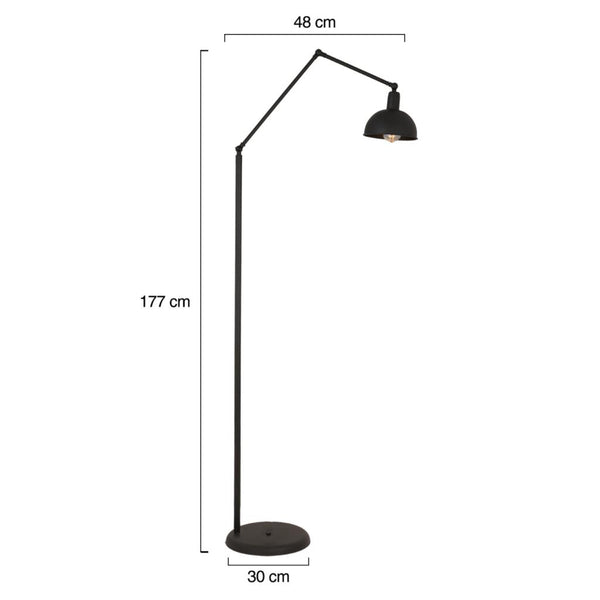 Lampader HubRom, AKSU 3636-01-BL 30x177 cm 1xE27-60W Negru