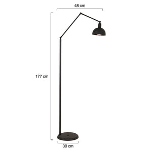 Lampader HubRom, AKSU 3636-01-BL 30x177 cm 1xE27-60W Negru