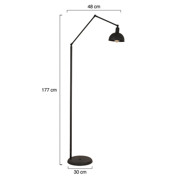 Lampader HubRom, AKSU 3636-01-BL 30x177 cm 1xE27-60W Negru
