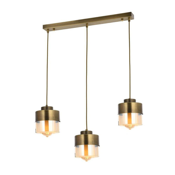 Lustra HubRom, BORIS 3353-02-FR 55x70 cm 3xE27-60W Antiq