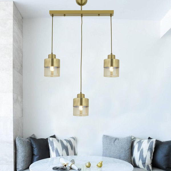 Lustra HubRom, BORIS 3353-02-FR 55x70 cm 3xE27-60W Antiq