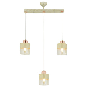 Lustra HubRom, BORIS 3353-02-CR 55x70 cm 3xE27-60W Crem Patina Auriu