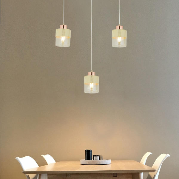 Lustra HubRom, BORIS 3353-02-CR 55x70 cm 3xE27-60W Crem Patina Auriu