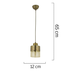 Lustra HubRom, BORIS 3353-01-FR 12x65 cm 1xE27-60W Antiq