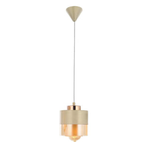 Lustra HubRom, BORIS 3353-01-CR 12x65 cm 1xE27-60W Crem Patina Auriu