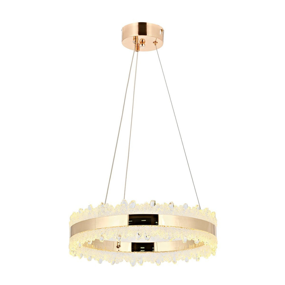 Lustra Led HubRom, ARES Auriu 5040-0384-83 40x40xHmax100 cm Lumina Calda,Rece,Neutra