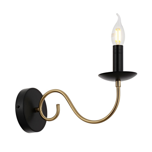 Aplica HubRom, ARGUN 5101-0926-64 12x18xHmax30 cm 8xE14-40W Negru /Antiq