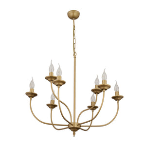 Lustra HubRom, ARIANE 3676-08-FR 65x94 cm 8xE14-40W Antiq