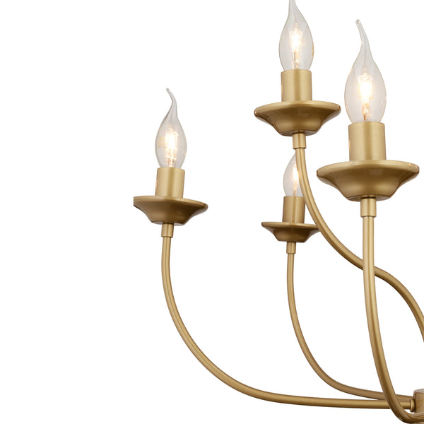 Lustra HubRom, ARIANE 3676-08-FR 65x94 cm 8xE14-40W Antiq