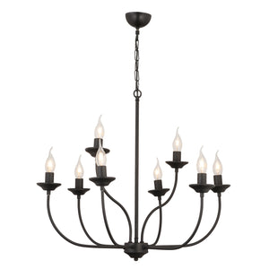 Lustra HubRom, ARIANE 3676-08-BL 65x94 cm 8xE14-40W Negru