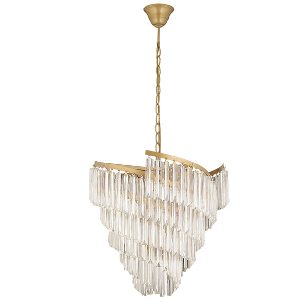 Lustra Cristal HubRom, ARIZONA 3715-01-FR 52x108 cm 8xE14-40W Antiq