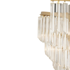 Lustra Cristal HubRom, ARIZONA 3715-01-FR 52x108 cm 8xE14-40W Antiq