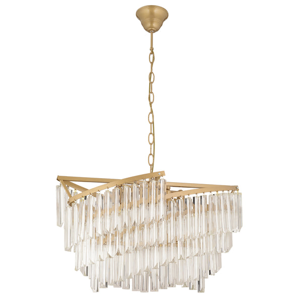 Lustra Cristal HubRom, ARIZONA 3715-1S-FR 73x93 cm 6xE14-40W Antiq