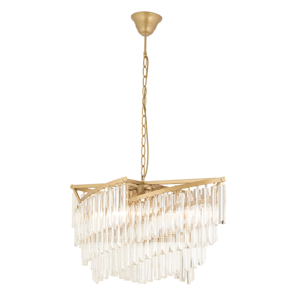 Lustra Cristal HubRom, ARIZONA 3715-1S-FR 73x93 cm 6xE14-40W Antiq