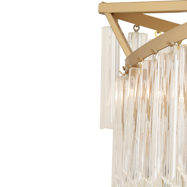 Lustra Cristal HubRom, ARIZONA 3715-1S-FR 73x93 cm 6xE14-40W Antiq