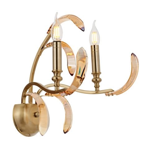 Aplica HubRom, ARTE 5101-1035-52 30x40xHmax35 cm 2xE14-40W Antiq