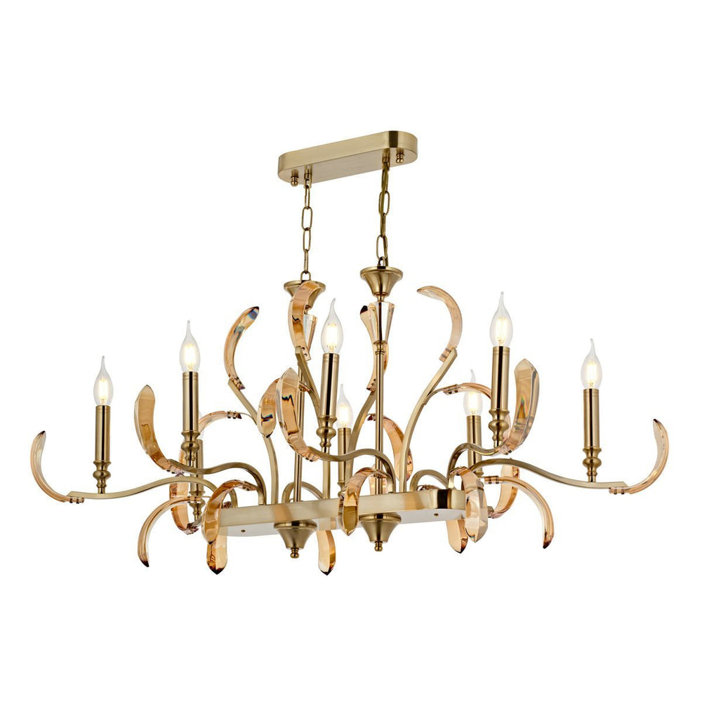 Lustra HubRom, ARTE 5408-1035-52 110x75xHmax80 cm 8xE14-40W Lak Antiq