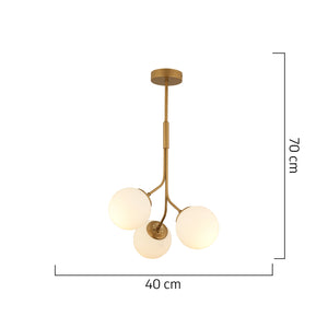 Lustra HubRom, ARTEL 3756-03-FR 40x70 cm 3xE27-60W Antiq