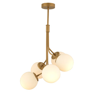 Lustra HubRom, ARTEL 3756-05-FR 50x80 cm 5xE27-60W Antiq