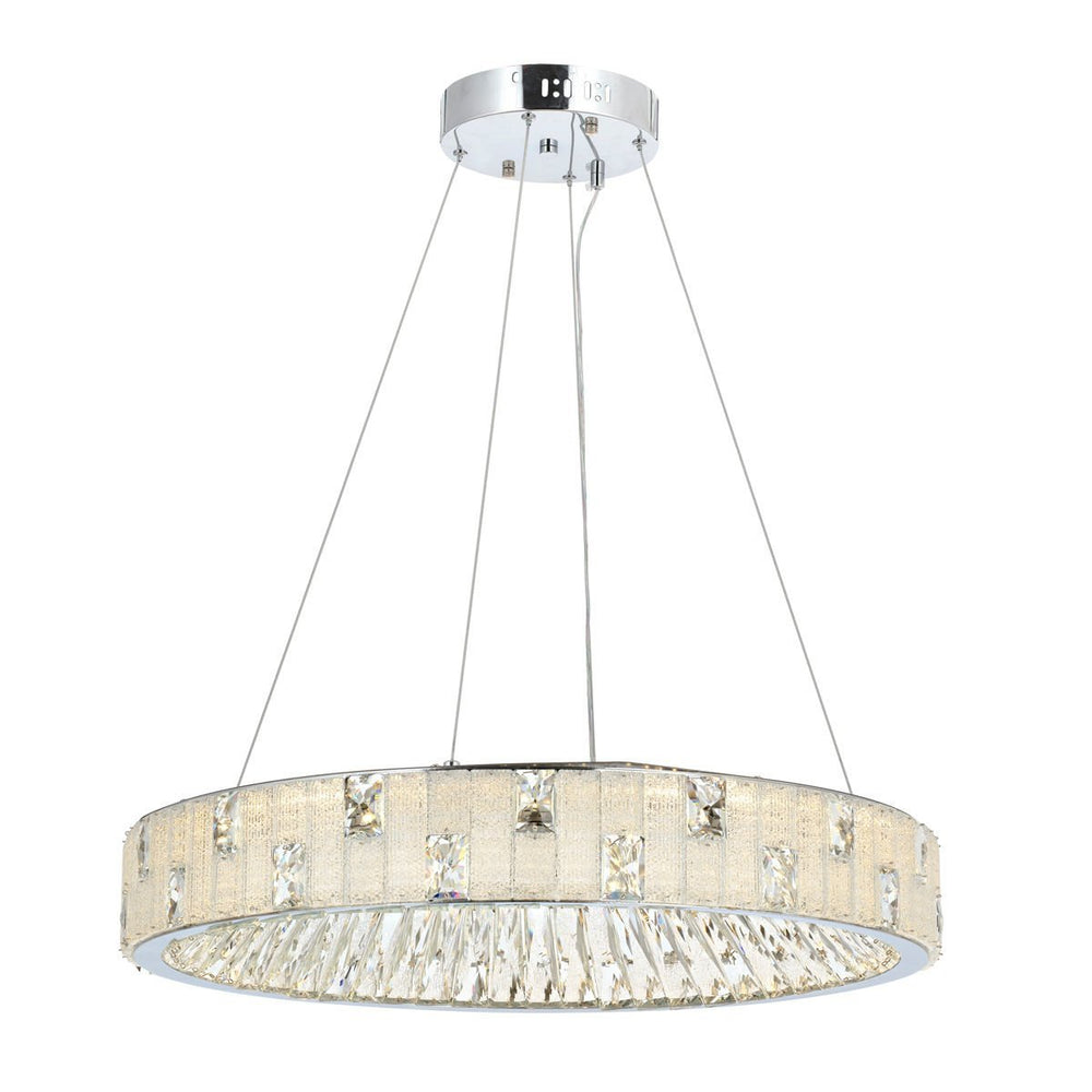 Lustra Led Cristal HubRom, ASIR Crom 5060-1119-51 60x60xHmax100 cm Lumina Calda,Rece,Neutra