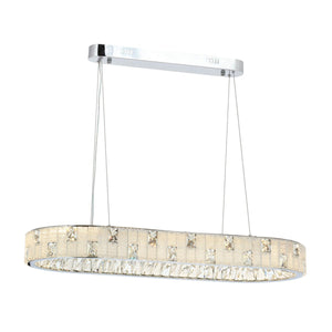 Lustra Led Cristal HubRom, ASIR Crom 5490-1119-51 90x35xHmax100 cm Lumina Calda,Rece,Neutra