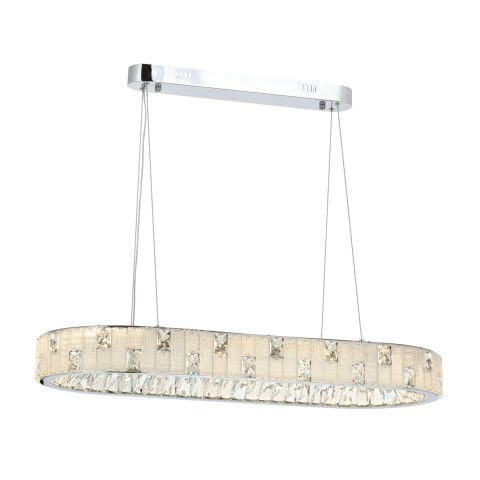 Lustra Led Cristal HubRom, ASIR Crom 5490-1119-51 90x35xHmax100 cm Lumina Calda,Rece,Neutra