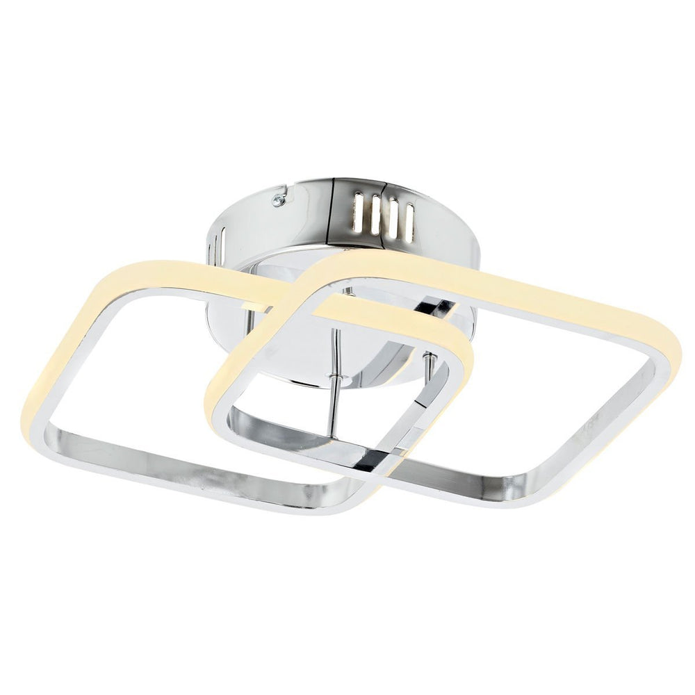 Plafoniera Led HubRom, BAKLAVA Crom 5402-1135-51 40x28xHmax11 cm Lumina Calda,Rece,Neutra