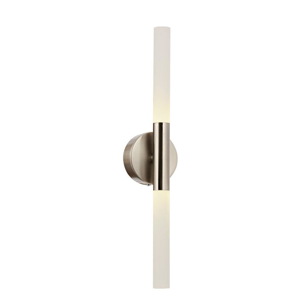 Aplica Led HubRom, BAT Crom Satinat 5101-3015-53 8x7xHmax40 cm 4000 K Lumina Neutra