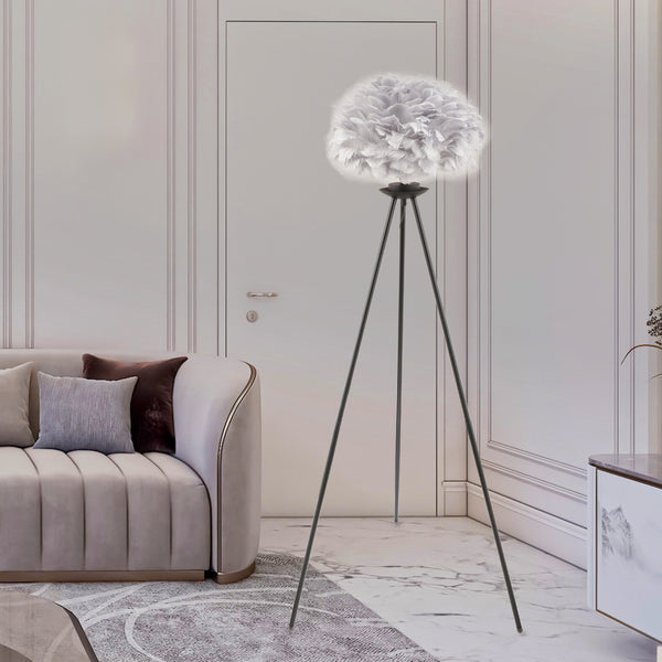 Lampader HubRom, BELINAY 4109-1L-BL 60x148 cm 1xE27-60W Negru