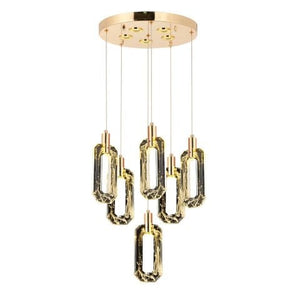 Lustra Led HubRom, BESTE Auriu 5006-2995-83 35x35xHmax110 cm Lumina Calda,Rece,Neutra