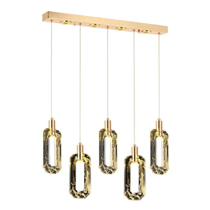 Lustra Led HubRom, BESTE Auriu 5405-2995-83 60x8xHmax110 cm Lumina Calda,Rece,Neutra