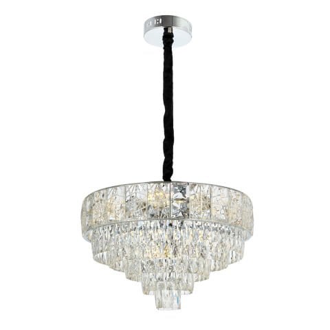 Lustra Cristal HubRom, BILGE 5050-1803-51 50x50xHmax90 cm 9xE14-40W Crom