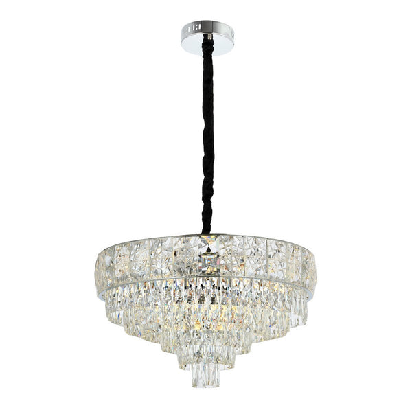 Lustra Cristal HubRom, BILGE 5060-1803-51 60x60xHmax90 cm 12xE14-40W Crom