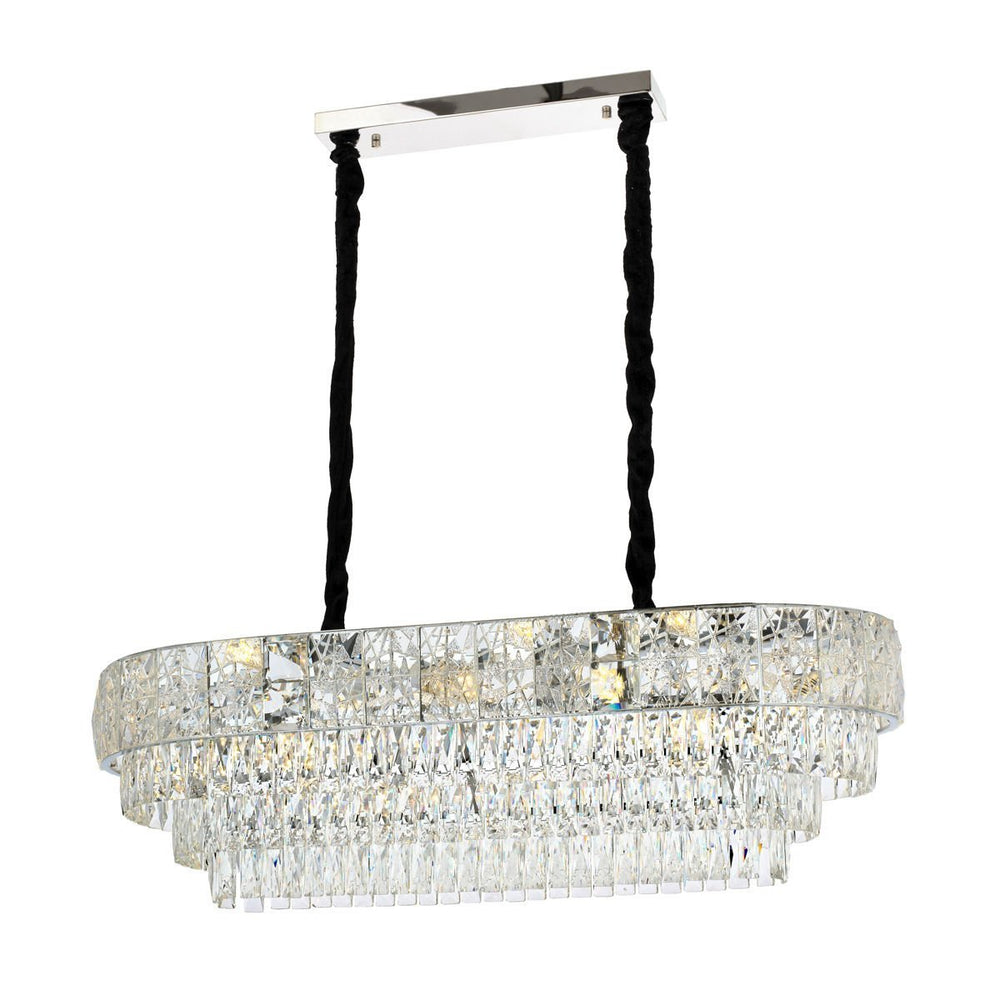 Lustra Cristal HubRom, BILGE 5490-1803-51 90x35xHmax90 cm 14xE14-40W Crom