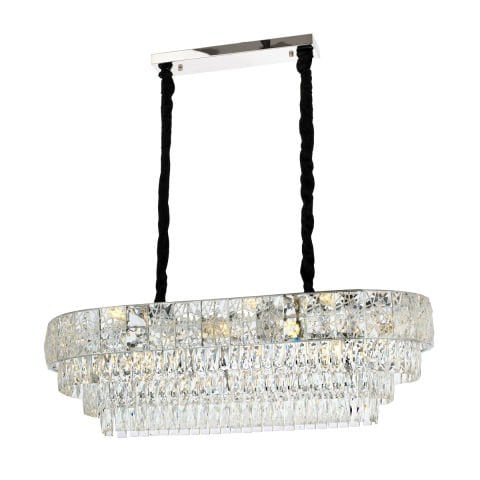 Lustra Cristal HubRom, BILGE 5490-1803-51 90x35xHmax90 cm 14xE14-40W Crom