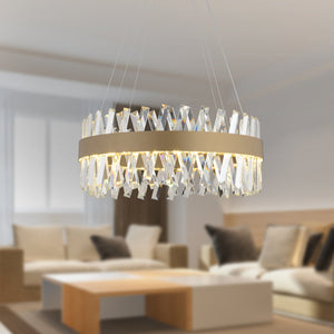 Lustra Led Cristal HubRom, BRAMPTON 3962-50-FR 50x70 cm 85 W Antiq