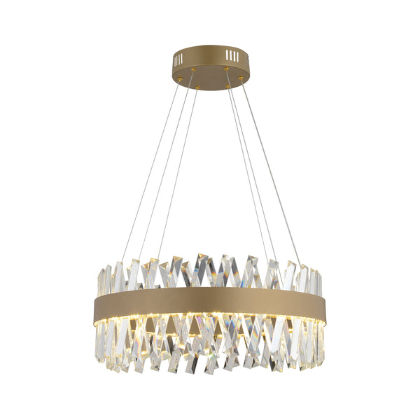 Lustra Led Cristal HubRom, BRAMPTON 3962-50-FR 50x70 cm 85 W Antiq Lumina Calda,Rece,Neutra 0